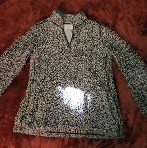 fuzzy pullover jacket